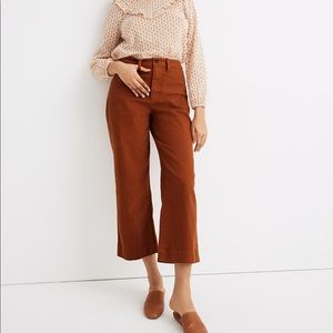 Madewell slim emmett wide leg pants